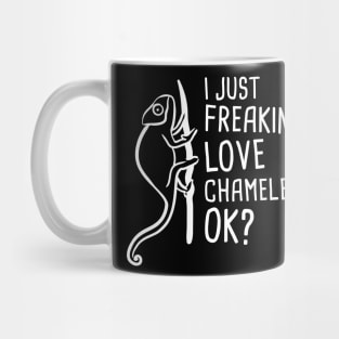 Funny Lizard Chameleon Graphic Mug